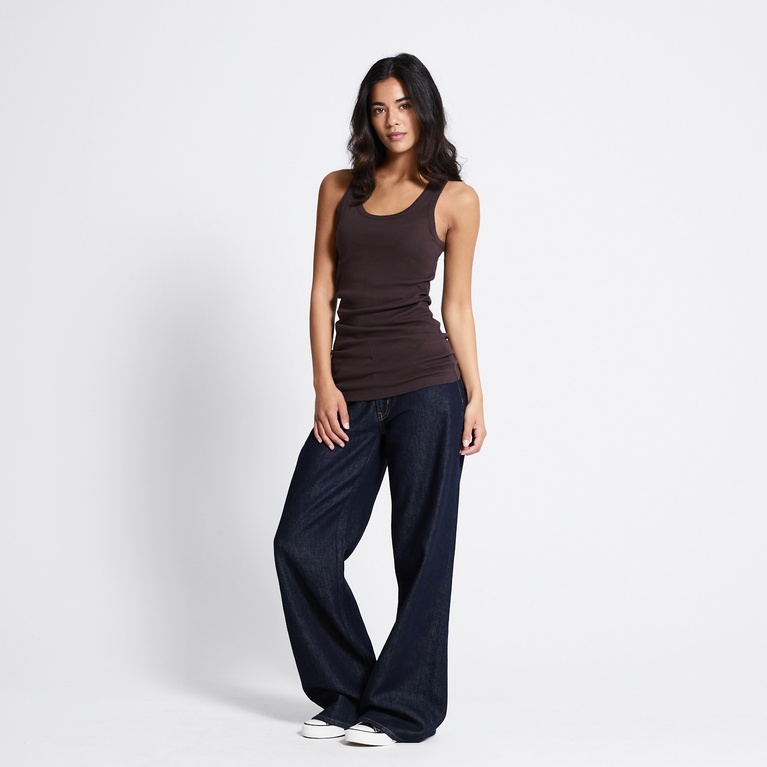 Basic ribbed tank top "Johanna"